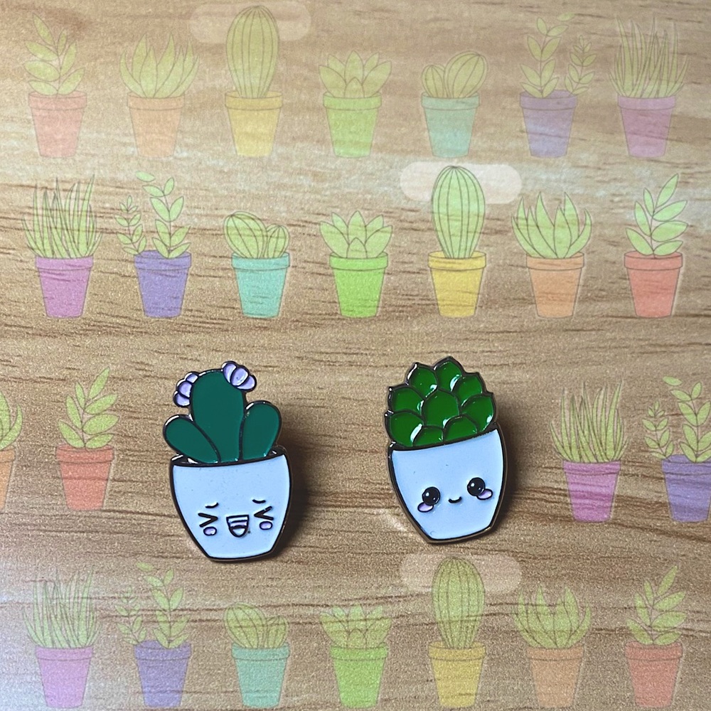 Succulent Enamel Pin Set | 3 for $16